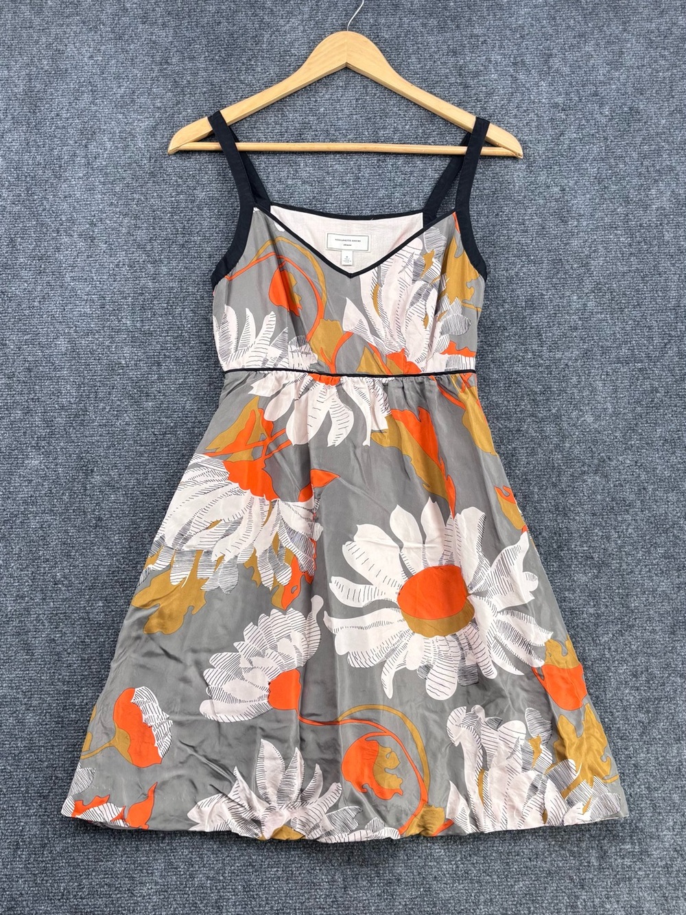 Anthropologie Moulinette Soeurs Grand Gazania Floral Silk Indie Dress 0